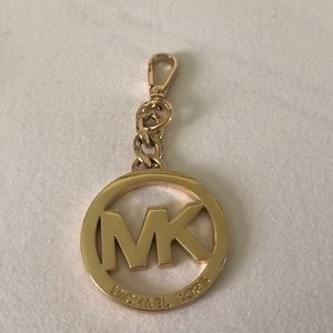 Authentic Gold MK Purse Logo Keychain (used)